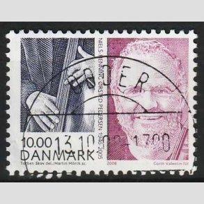FRIM�RKER DANMARK | 2008 - AFA 1553 - Store danskere 2. - 10,00 Kr. - Lux Stemplet Odder
