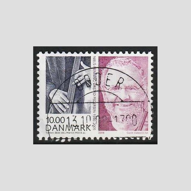 FRIM�RKER DANMARK | 2008 - AFA 1553 - Store danskere 2. - 10,00 Kr. - Lux Stemplet Odder