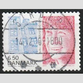 FRIMRKER DANMARK | 2010 - AFA 1633E - Store danskere 3. - 6,50 Kr. Tove Ditlevsen - Lux Stemplet
