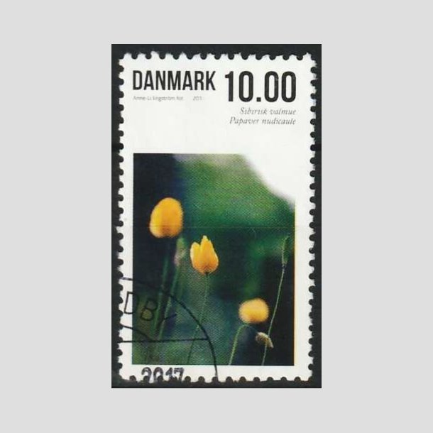 FRIM�RKER DANMARK | 2011 - AFA 1666 - Sommerens blomster - 10,00 Kr. flerfarvet - Flot Stemplet