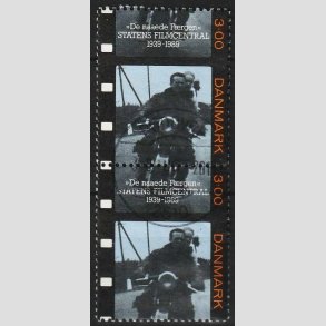 FRIM�RKER DANMARK | 1989 - AFA 946 - Dansk film - 3,00 Kr. i lodret parstykke - Pragt Stemplet