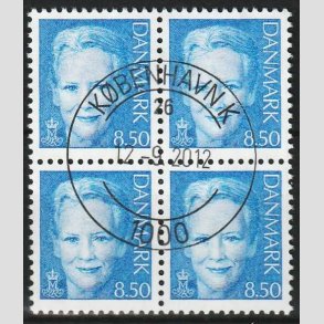 FRIMRKER DANMARK | 2003 - AFA 1340 - Dronning Margrethe II - 8,50 Kr. i 4-blok - Pragt Stemplet 