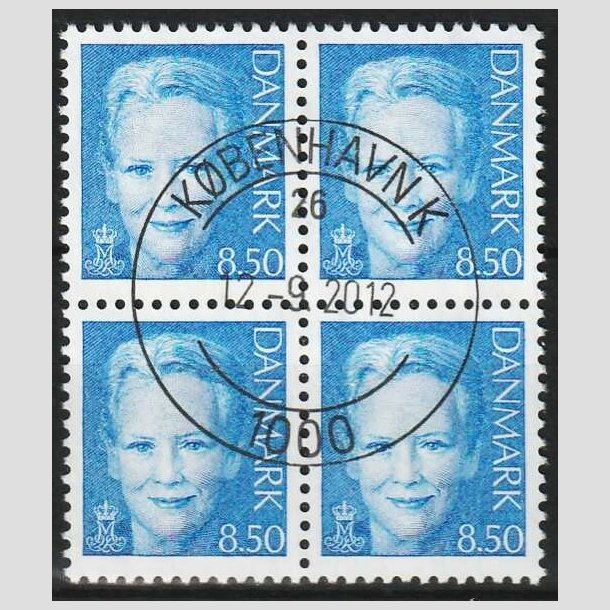 FRIMRKER DANMARK | 2003 - AFA 1340 - Dronning Margrethe II - 8,50 Kr. i 4-blok - Pragt Stemplet 