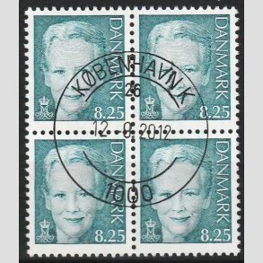 FRIMRKER DANMARK | 2006 - AFA 1489 - Dronning Margrethe II - 8,25 bl 4-blok - Pragt Stemplet