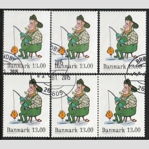 FRIM�RKER DANMARK | 2011 - AFA 1685 - Vintereventyr - 13,00 Kr. x 6 stk. - P�nt Stemplet