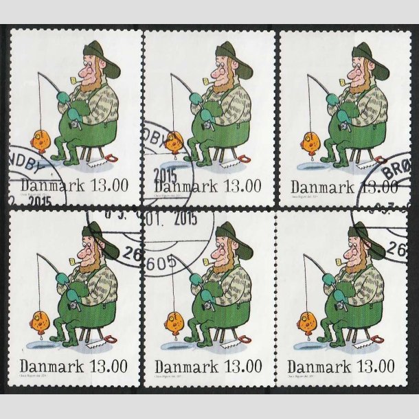 FRIM�RKER DANMARK | 2011 - AFA 1685 - Vintereventyr - 13,00 Kr. x 6 stk. - P�nt Stemplet