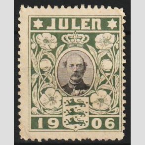 JULEM�RKER DANMARK | 1906 - Kong Christian IX - Ubrugt