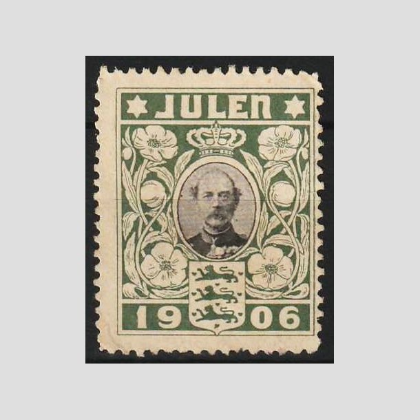 JULEM�RKER DANMARK | 1906 - Kong Christian IX - Ubrugt