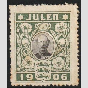 JULEM�RKER DANMARK | 1906 - Kong Christian IX - Ubrugt