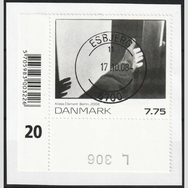 FRIM�RKER DANMARK | 2008 - AFA 1555 - Frim�rkekunst 11. - 7,75 Kr. p� klip - Lux Stemplet