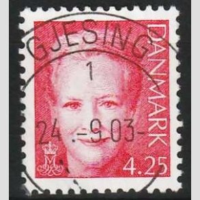 FRIMRKER DANMARK | 2003 - AFA 1338 - Dronning Margrethe - 4,25 Kr. rd - Lux Stemplet 