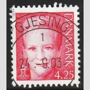 FRIMRKER DANMARK | 2003 - AFA 1338 - Dronning Margrethe - 4,25 Kr. rd - Lux Stemplet 