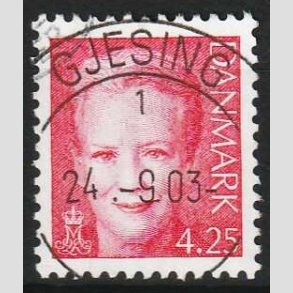 FRIMRKER DANMARK | 2003 - AFA 1338 - Dronning Margrethe - 4,25 Kr. rd - Lux Stemplet 