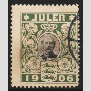 JULEM�RKER DANMARK | 1906 - Kong Christian IX - Stemplet