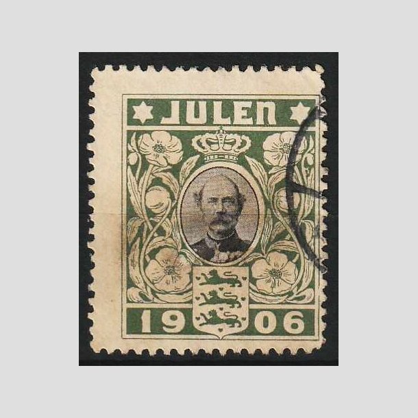 JULEM�RKER DANMARK | 1906 - Kong Christian IX - Stemplet