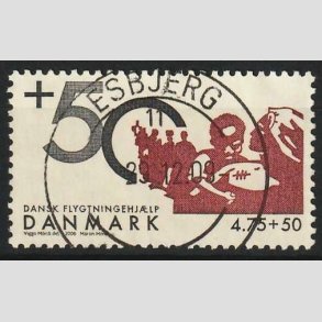 FRIMRKER DANMARK | 2006 - AFA 1459 - Dansk flygtningehjlp - 4,75+0,50 Kr. Afrika - Pragt Stemplet