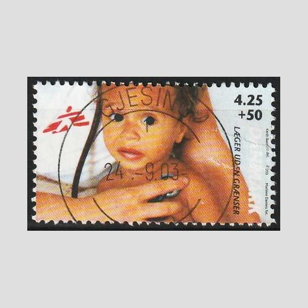FRIM�RKER DANMARK | 2003 - AFA 1349 - L�ger uden gr�nser - 4,25 Kr. + 50 �re - Pragt Stemplet 