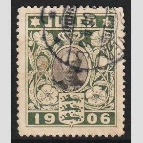 JULEM�RKER DANMARK | 1906 - Kong Christian IX - Stemplet