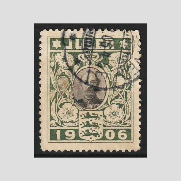 JULEM�RKER DANMARK | 1906 - Kong Christian IX - Stemplet