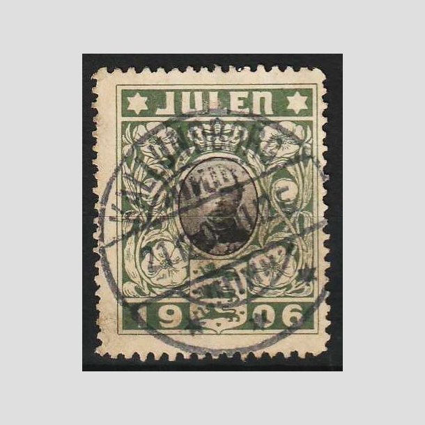JULEM�RKER DANMARK | 1906 - Kong Christian IX - Lux Stemplet Kalundborg