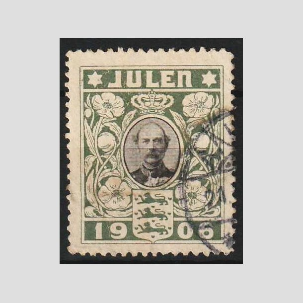 JULEM�RKER DANMARK | 1906 - Kong Christian IX - Stemplet