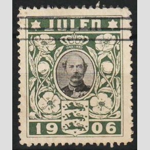 JULEM�RKER DANMARK | 1906 - Kong Christian IX - Stemplet