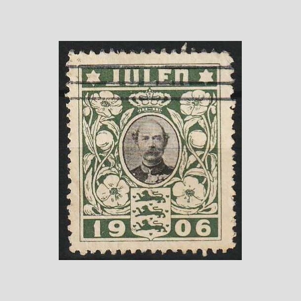 JULEM�RKER DANMARK | 1906 - Kong Christian IX - Stemplet