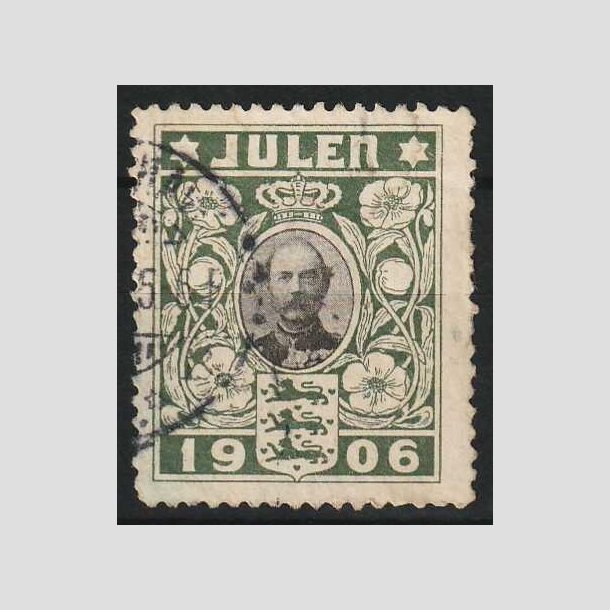 JULEM�RKER DANMARK | 1906 - Kong Christian IX - Stemplet
