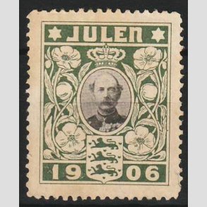 JULEM�RKER DANMARK | 1906 - Kong Christian IX - Ubrugt
