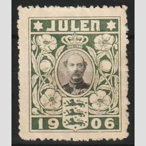 JULEM�RKER DANMARK | 1906 - Kong Christian IX - Ubrugt