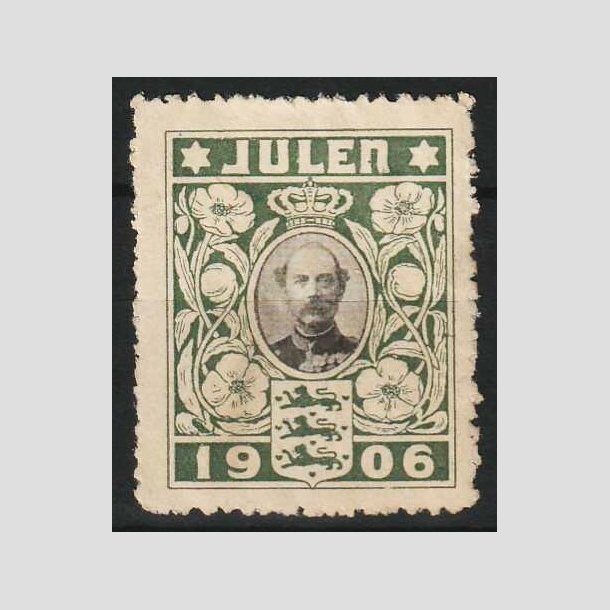 JULEM�RKER DANMARK | 1906 - Kong Christian IX - Ubrugt
