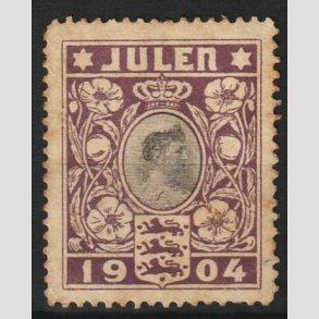 JULEMRKER DANMARK | 1904 - Dronning Louise - Ubrugt
