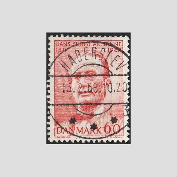 FRIM�RKER DANMARK | 1967 - AFA 466 - Chr. Sonne - 60 �re r�d - Lux Stemplet Haderslev