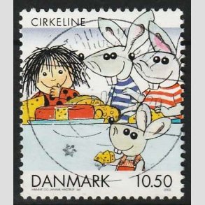 FRIMRKER DANMARK | 2002 - AFA 1310 - Danske tegneserier - 10,50 Kr. - Lux Stemplet Stoholm Jyll.