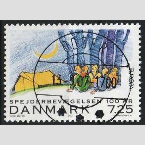 FRIM�RKER DANMARK | 2007 - AFA 1511 - Spejderbev�gelsen - 7,25 Kr. - Lux Stemplet Odder 