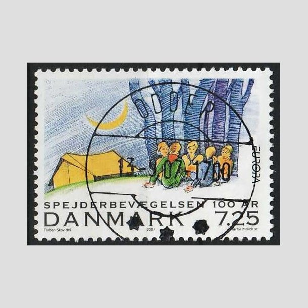 FRIM�RKER DANMARK | 2007 - AFA 1511 - Spejderbev�gelsen - 7,25 Kr. - Lux Stemplet Odder 