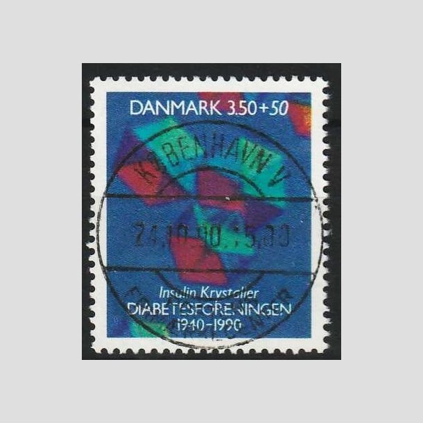 FRIMRKER DANMARK | 1990 - AFA 977 - Diabetesforeningen - 3,50 Kr. + 50 re - Lux Stemplet