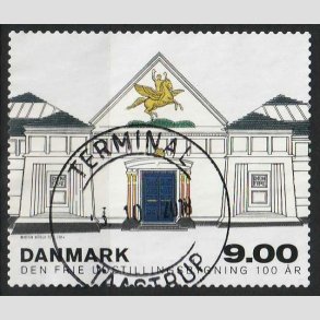 FRIM�RKER DANMARK | 2014 - AFA 1787 - Den Frie Udstillingsbygning - 9,00 kr. - Pragt Stemplet