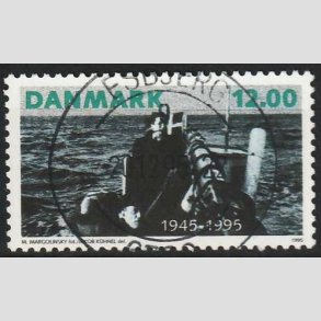 FRIM�RKER DANMARK | 1995 - AFA 1094 - 50 �ret for befrielsen - 12,00 Kr. - Pragt Stemplet Esbjerg