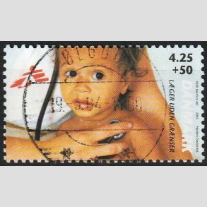 FRIM�RKER DANMARK | 2003 - AFA 1349 - L�ger uden gr�nser - 4,25 Kr. + 50 �re - Pragt Stemplet 