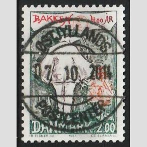 FRIM�RKER DANMARK | 1983 - AFA 766 - Dyrehavsbakken 400 �r - 2,00 Kr. flerfarvet - Pragt Stemplet