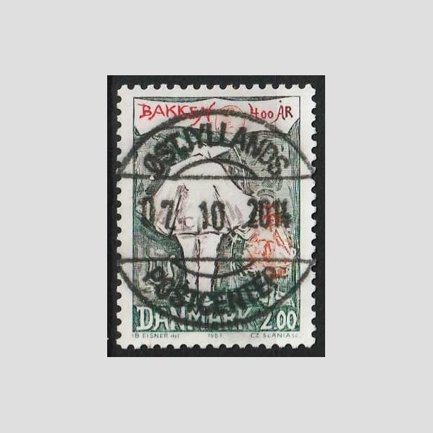 FRIM�RKER DANMARK | 1983 - AFA 766 - Dyrehavsbakken 400 �r - 2,00 Kr. flerfarvet - Pragt Stemplet