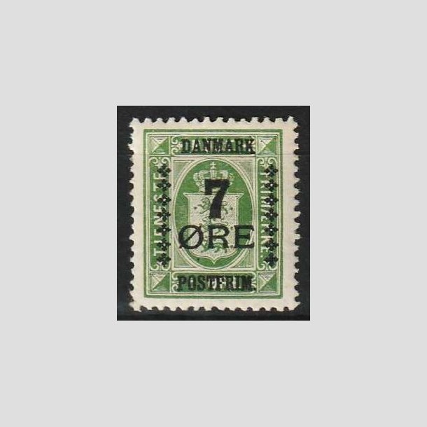 FRIM�RKER DANMARK | 1926 - AFA 163 - 7/5 �re gr�n Provisorium - Ubrugt (N�r postfrisk)