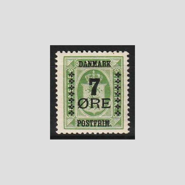 FRIM�RKER DANMARK | 1926 - AFA 163 - 7/5 �re gr�n Provisorium - Ubrugt (N�r postfrisk)