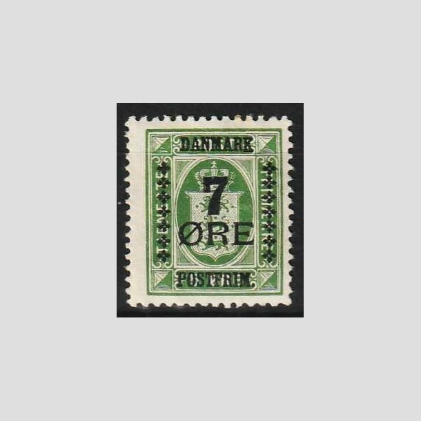 FRIM�RKER DANMARK | 1926 - AFA 163 - 7/5 �re gr�n Provisorium - Ubrugt (N�r postfrisk)
