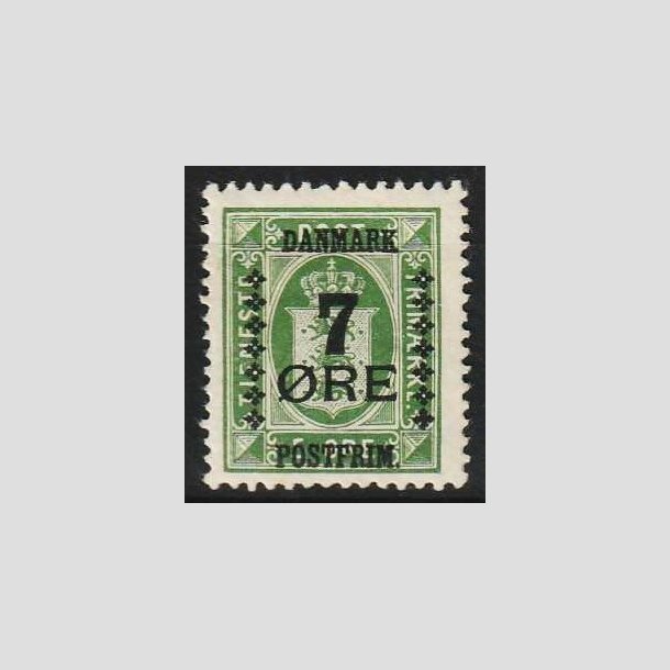FRIM�RKER DANMARK | 1926 - AFA 163 - 7/5 �re gr�n Provisorium - Ubrugt (N�r postfrisk)