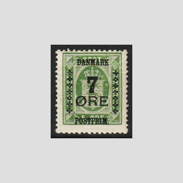 FRIM�RKER DANMARK | 1926 - AFA 163 - 7/5 �re gr�n Provisorium - Ubrugt (N�r postfrisk)