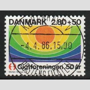 FRIM�RKER DANMARK | 1986 - AFA 855 - Gigtforeningen 50 �r - 2,80 Kr. + 50 �re - Lux Stemplet