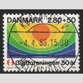 FRIM�RKER DANMARK | 1986 - AFA 855 - Gigtforeningen 50 �r - 2,80 Kr. + 50 �re - Lux Stemplet