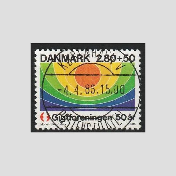 FRIM�RKER DANMARK | 1986 - AFA 855 - Gigtforeningen 50 �r - 2,80 Kr. + 50 �re - Lux Stemplet